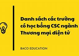 Danh Sách Các Trường Có Học Bổng Csc