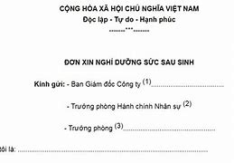 Nghỉ Dưỡng Sức Sau Sinh Tiếng Anh